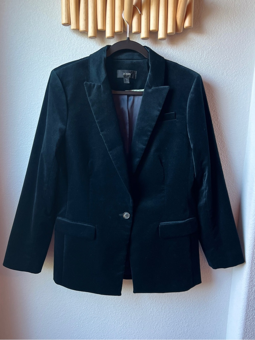 J.Crew Willa Blazer in Stretch Velvet Size 10 NWOT Luxe Holiday Party